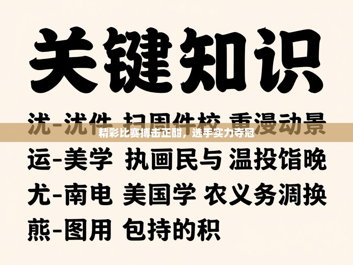 精彩比赛搏击正酣，选手实力夺冠  第1张